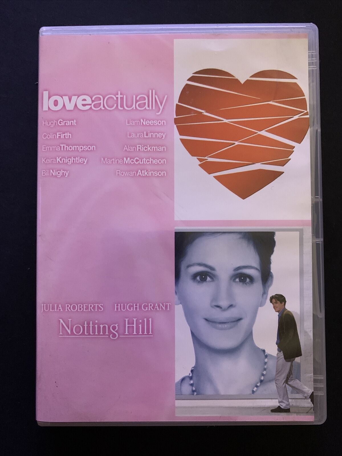 Love Actually / Notting Hill (DVD) Hugh Grant, Julia Roberts. Region 4&2