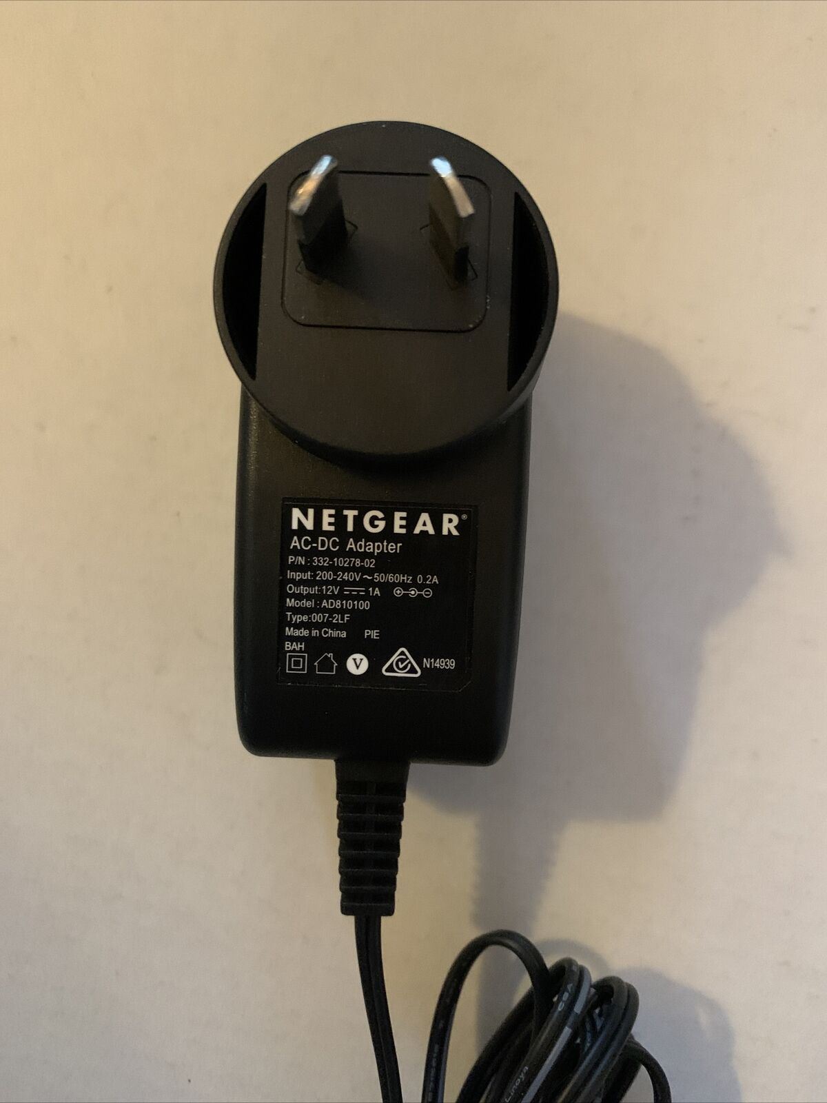 Genuine Netgear AD810100 AC Adapter 12v 1a Power Supply