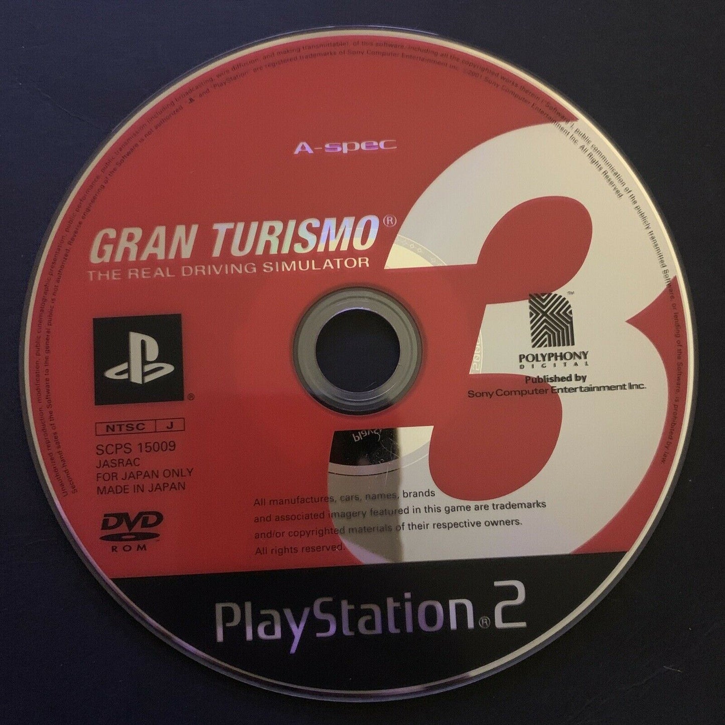 Gran Turismo 3 A-spec - PS2 NTSC-J Japan Game w Manual