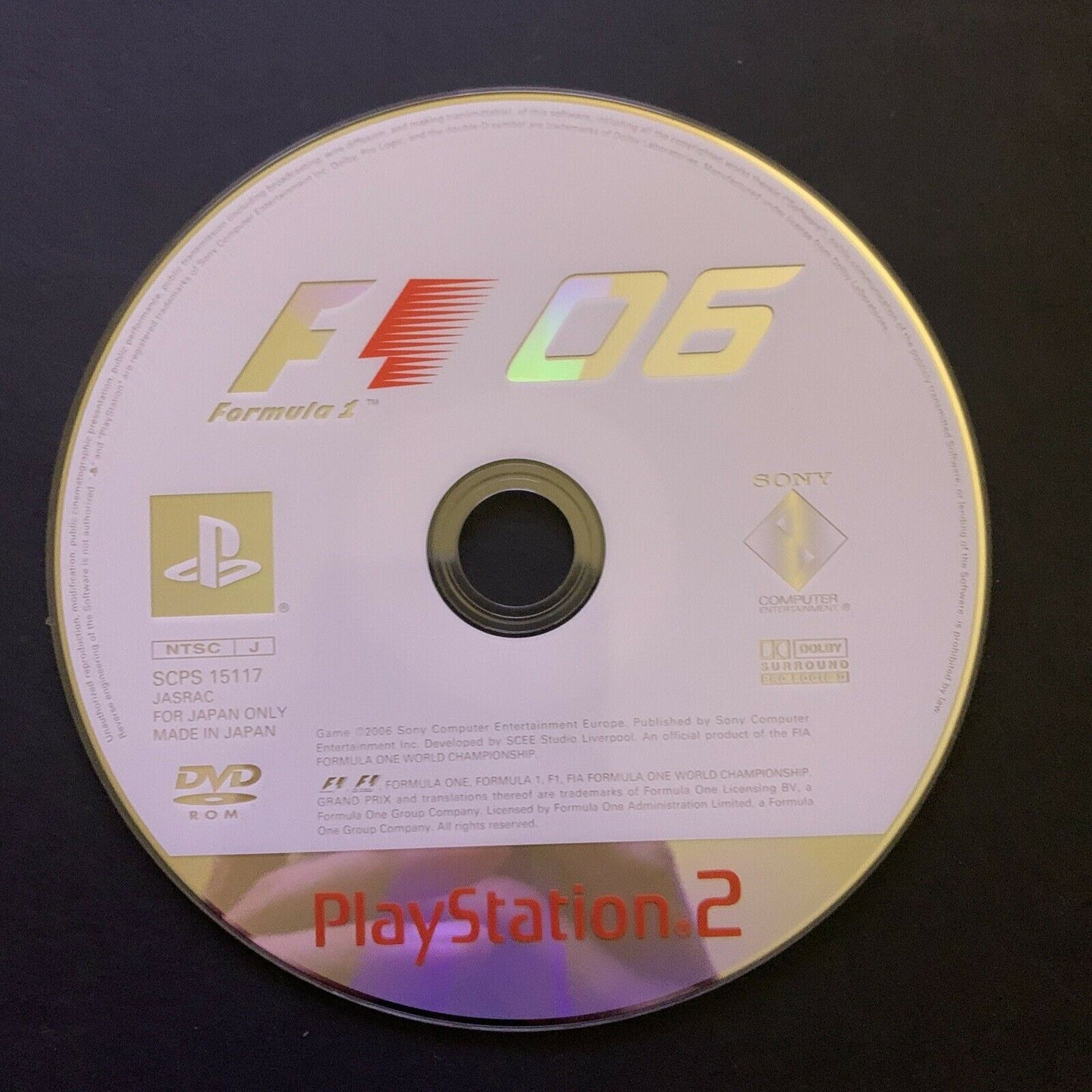 F1 06 Formula 1 - Sony Playstation 2 PS2 NTSC-J Japan Game w Manual