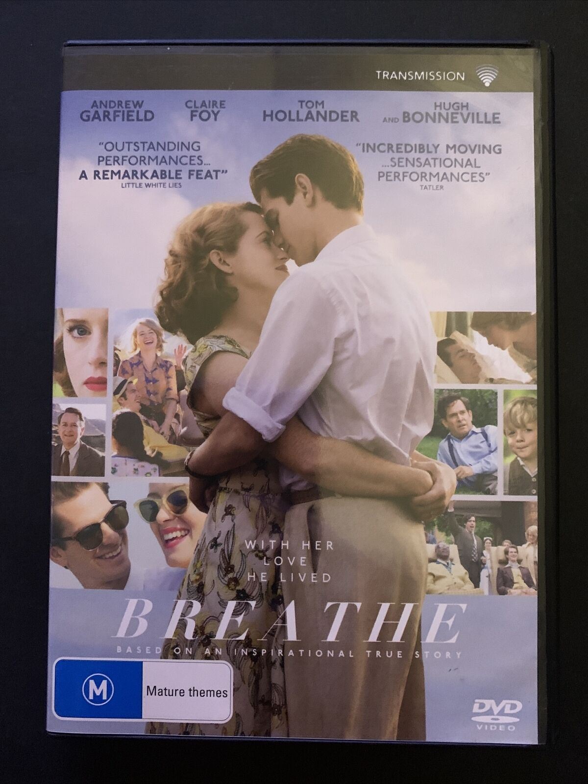Breathe (DVD, 2017) Andrew Garfield, Claire Foy, Hugh Bonneville. Region 4