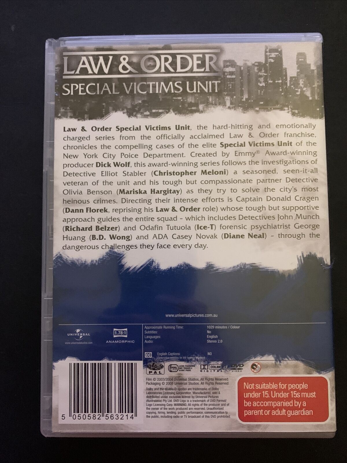 Law & Order - Special Victims Unit : Season 5 (DVD) Region 2,4,5