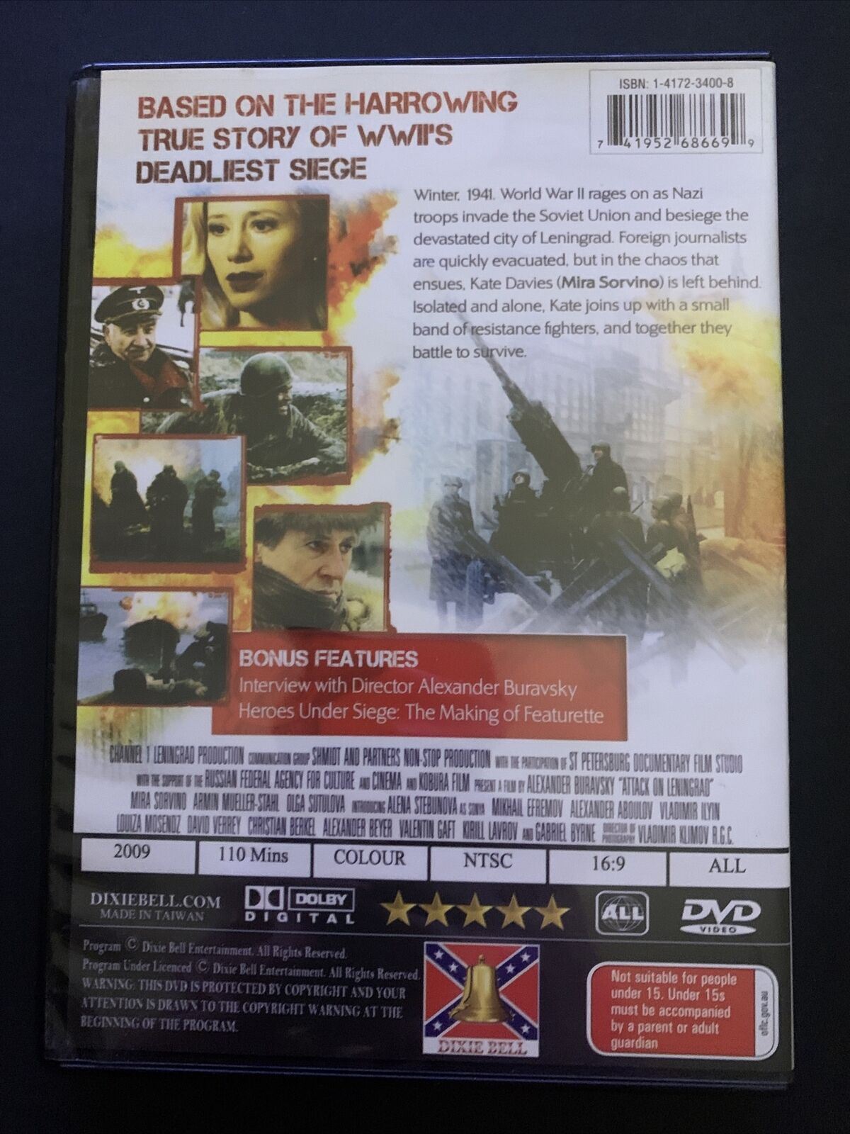 Attack On Leningrad (DVD, 2009) Mira Sorvino, Armin Mueller-Stahl. All Regions