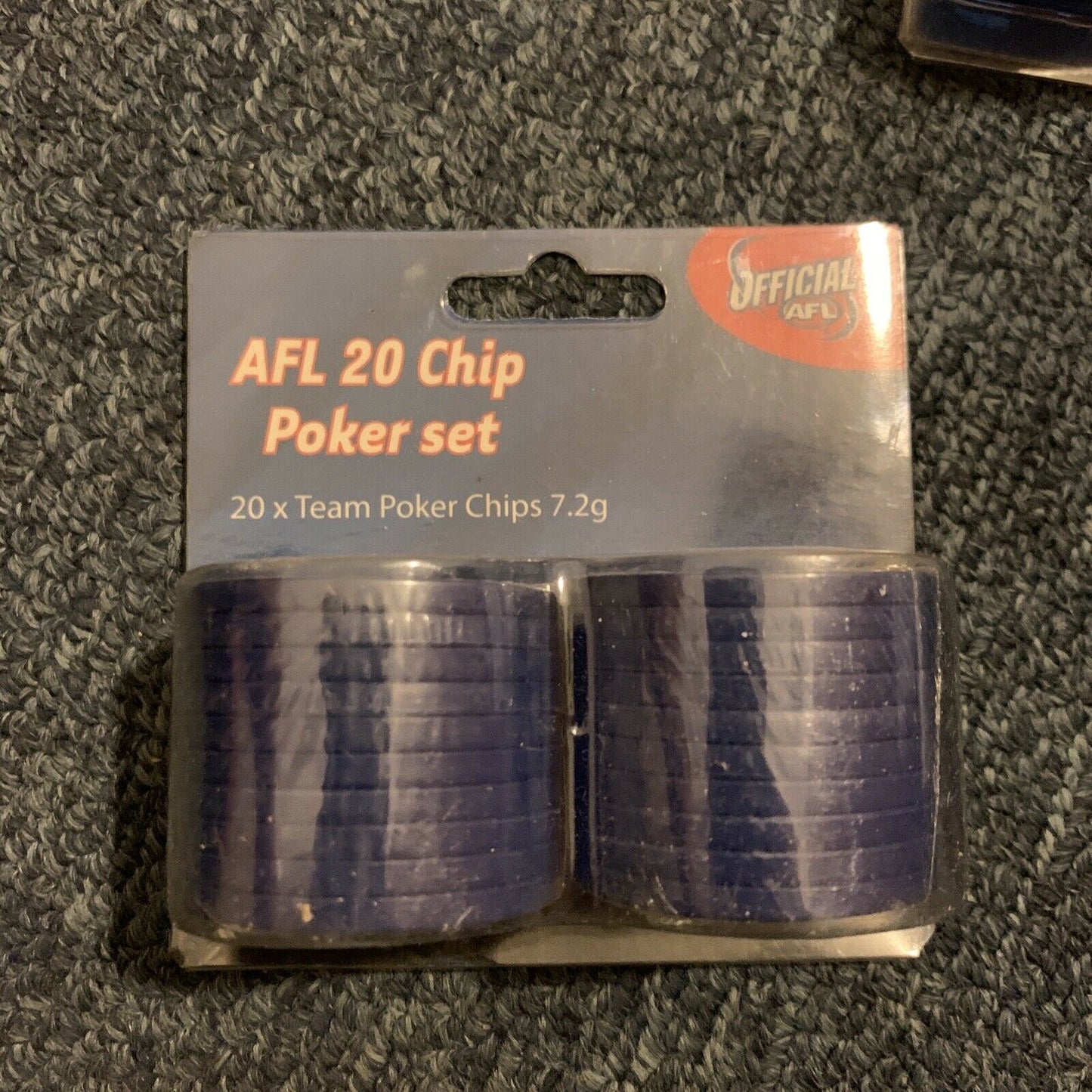 3x AFL Adelaide Crows 20 Chip Poker Set