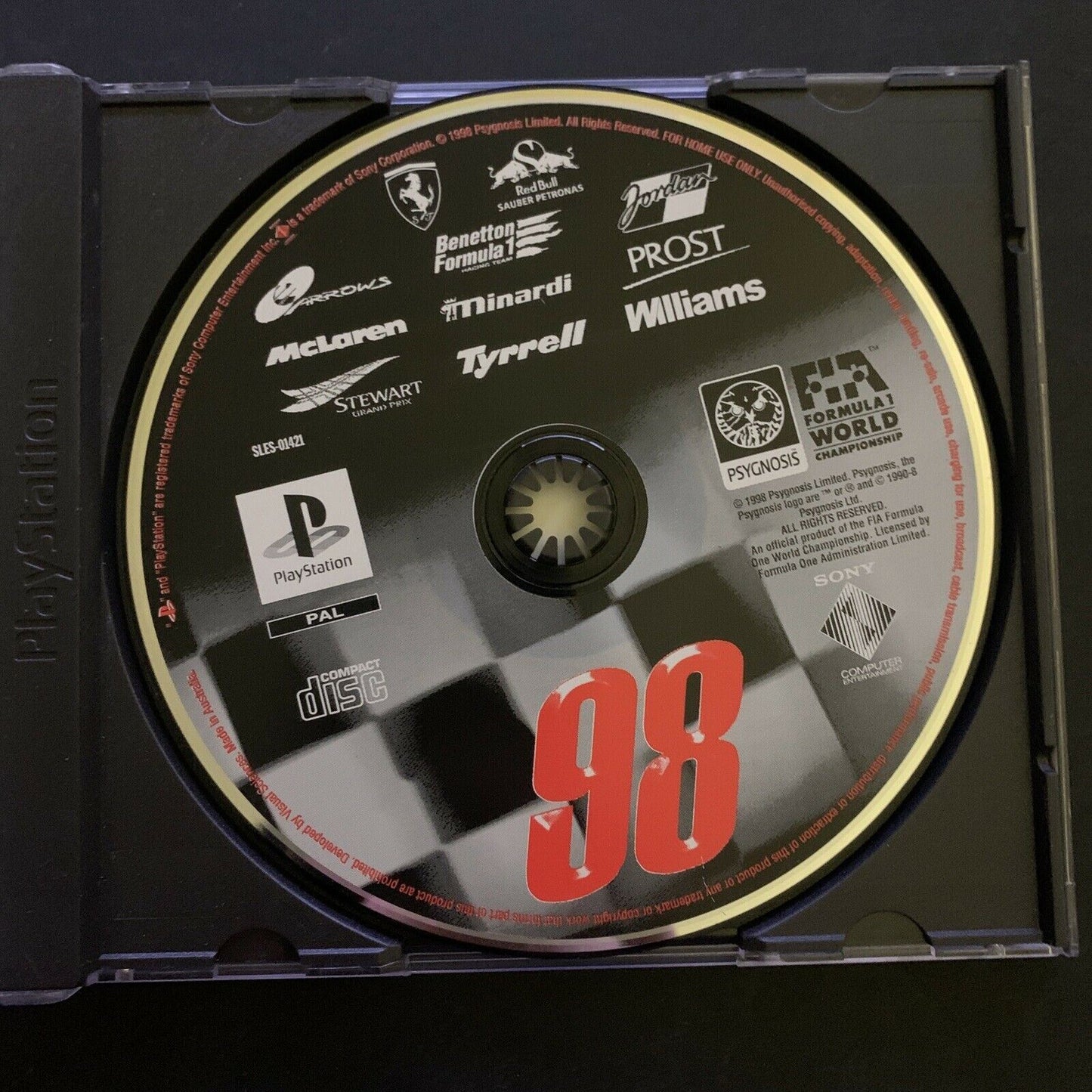 Formula 1 98 - Playstation One PS1 PAL F1 Racing Game