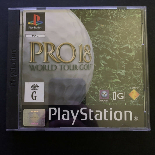 Pro 18 World Tour Golf - Playstation One PS1 PAL Game