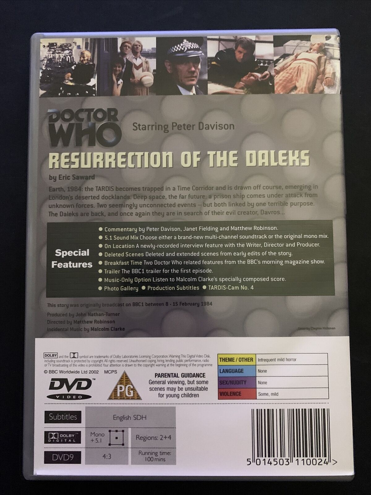 Doctor Who - Resurrection Of The Daleks (DVD, 1984) Region 4&2