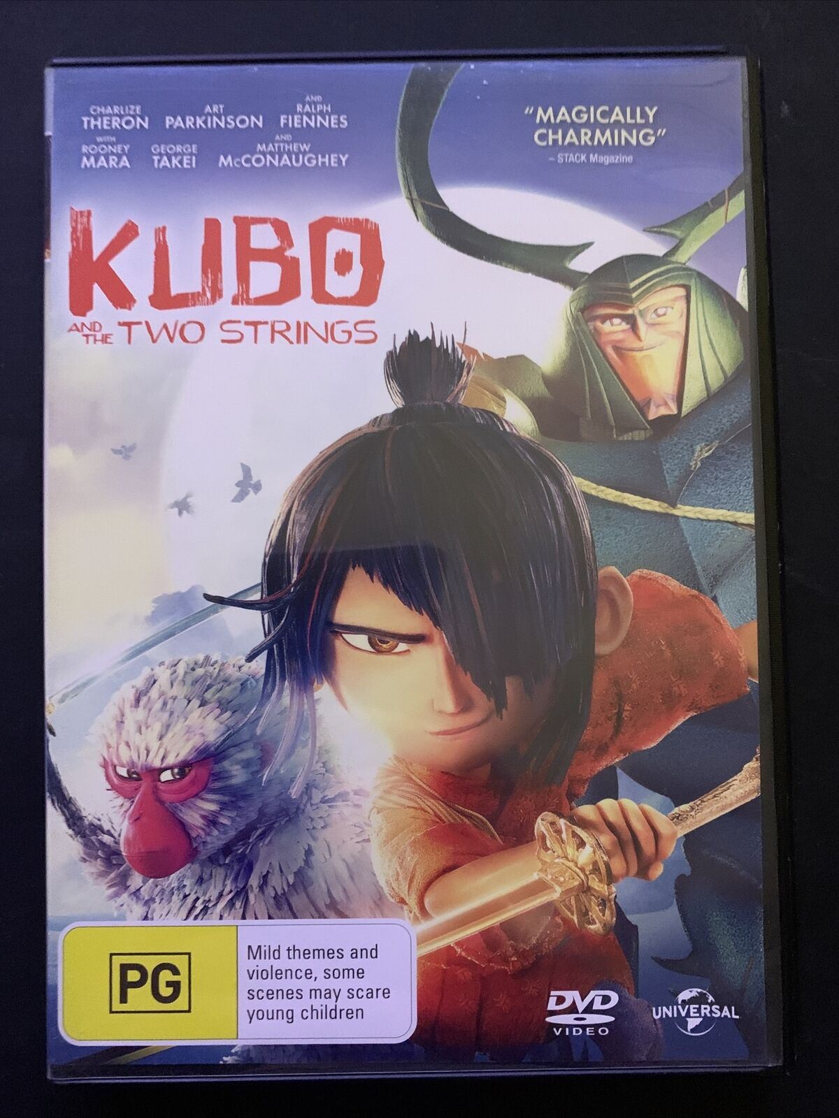 Kubo And The Two Strings (DVD, 2016) Charlize Theron, Art Parkinson. Region 4&2