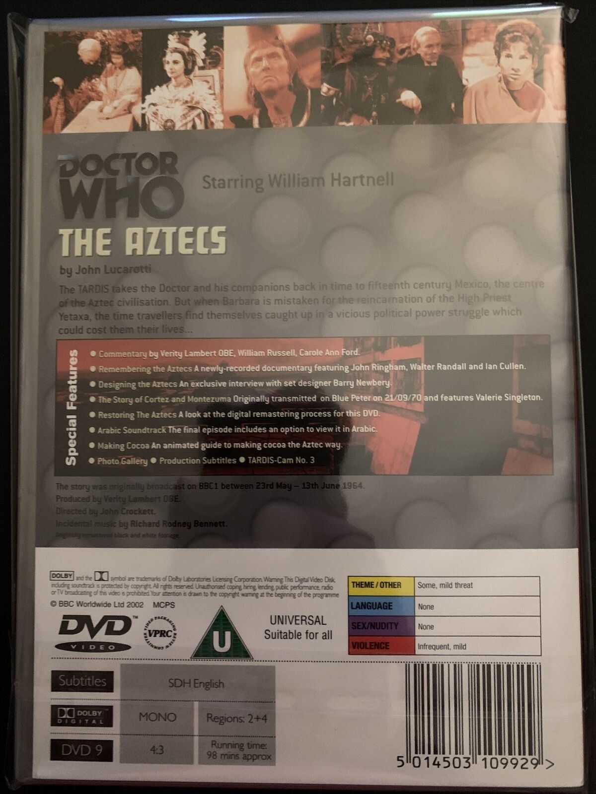 Doctor Who - The Aztecs (DVD, 1964) William Hartnell. Region 4&2