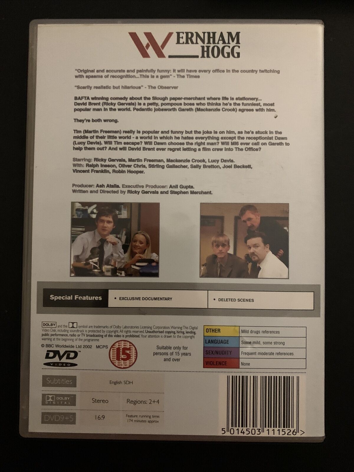 The Office - The Complete Series (DVD, 2001) UK Comedy BBC Series. Region 4&2