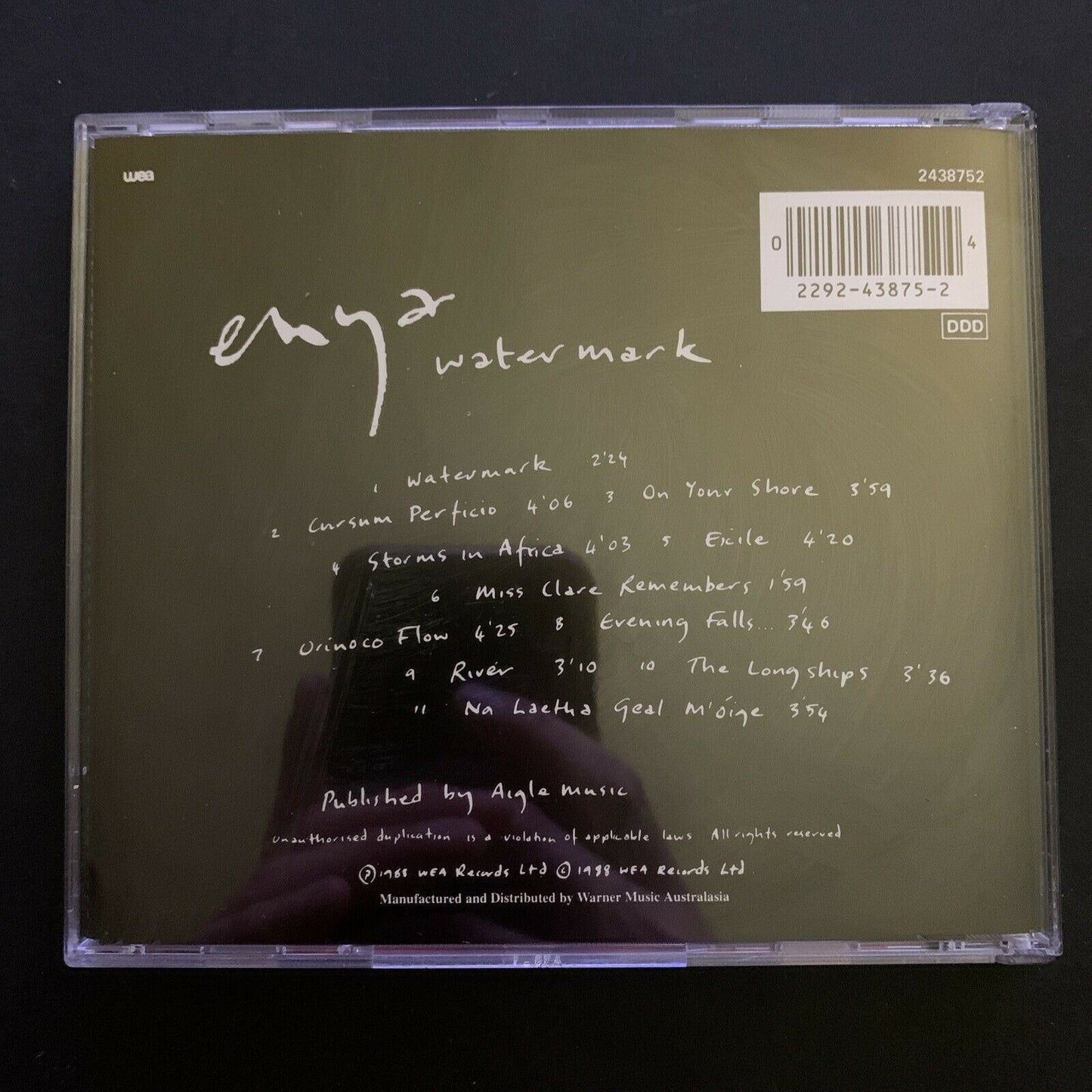 Enya - Watermark (CD, 1988, WEA) Album