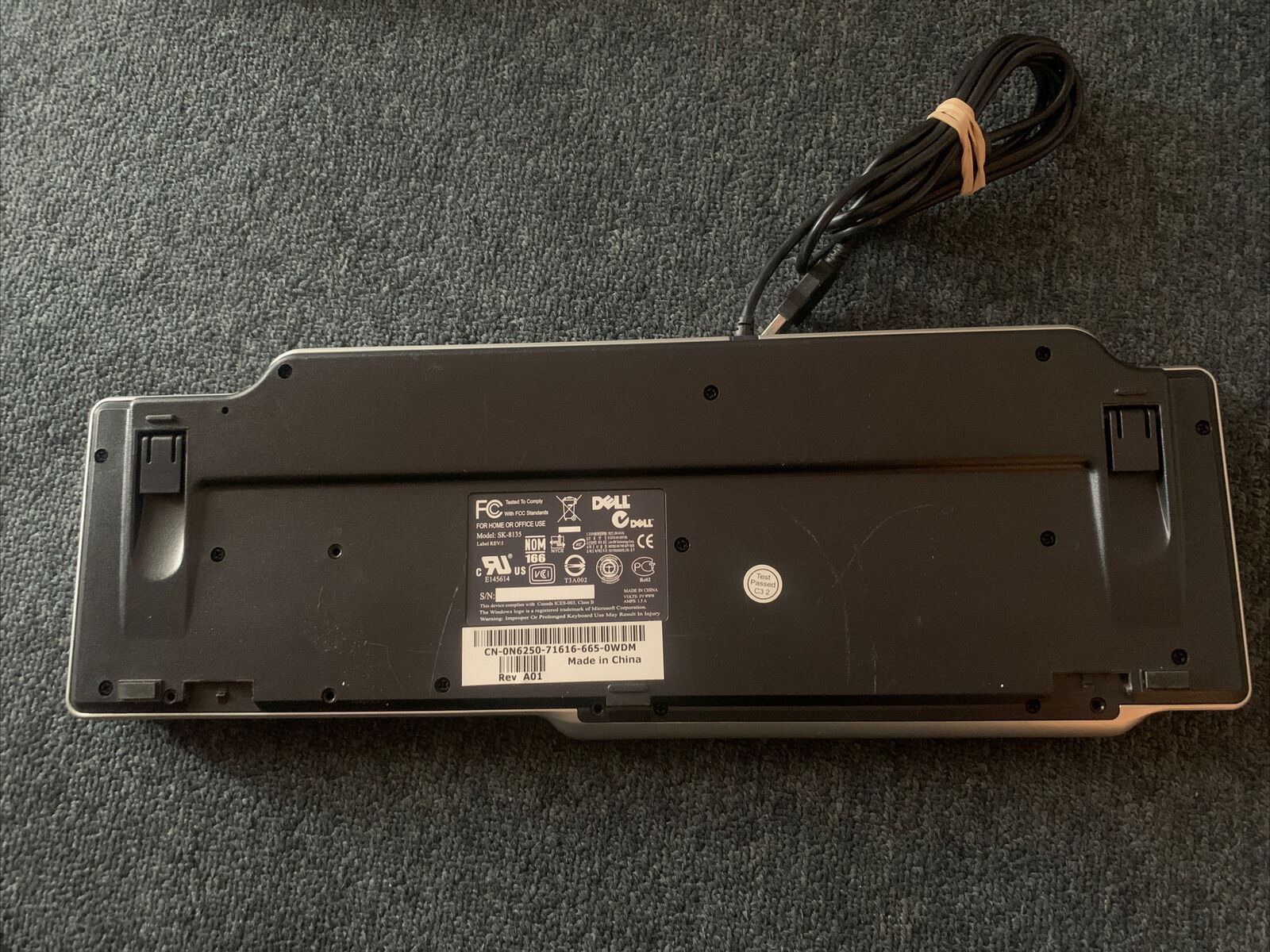 Dell SK8135 USB Multimedia Keyboard with 2x USB Ports, Volume Control