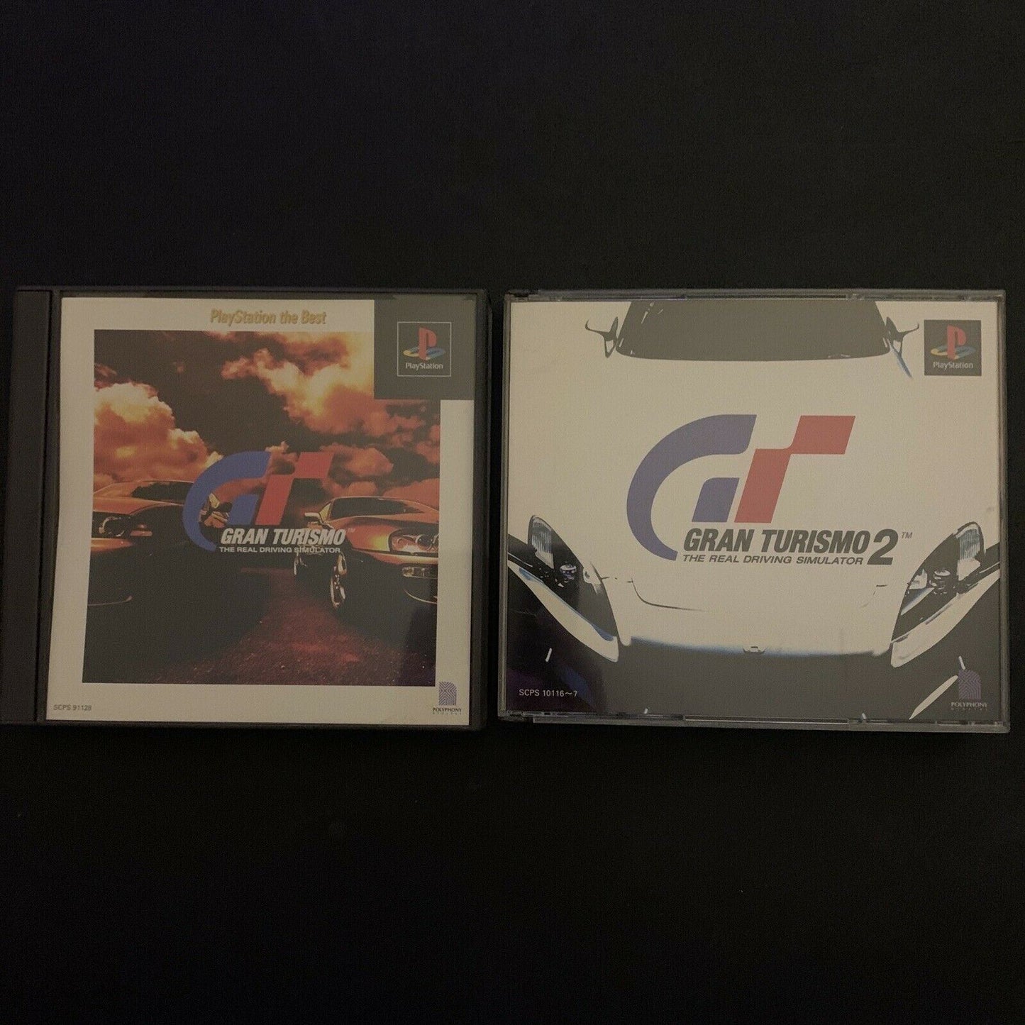 Gran Turismo 1 & 2 - Sony Playstation 1 PS1 NTSC-J Japan Car Racing Game