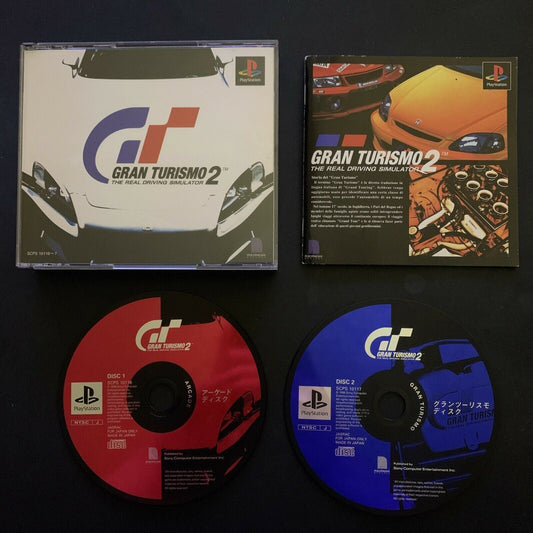 Gran Turismo 2 Driving Simulator - PlayStation 1 PS1 Game 2-Disc Japanese NTSC-J