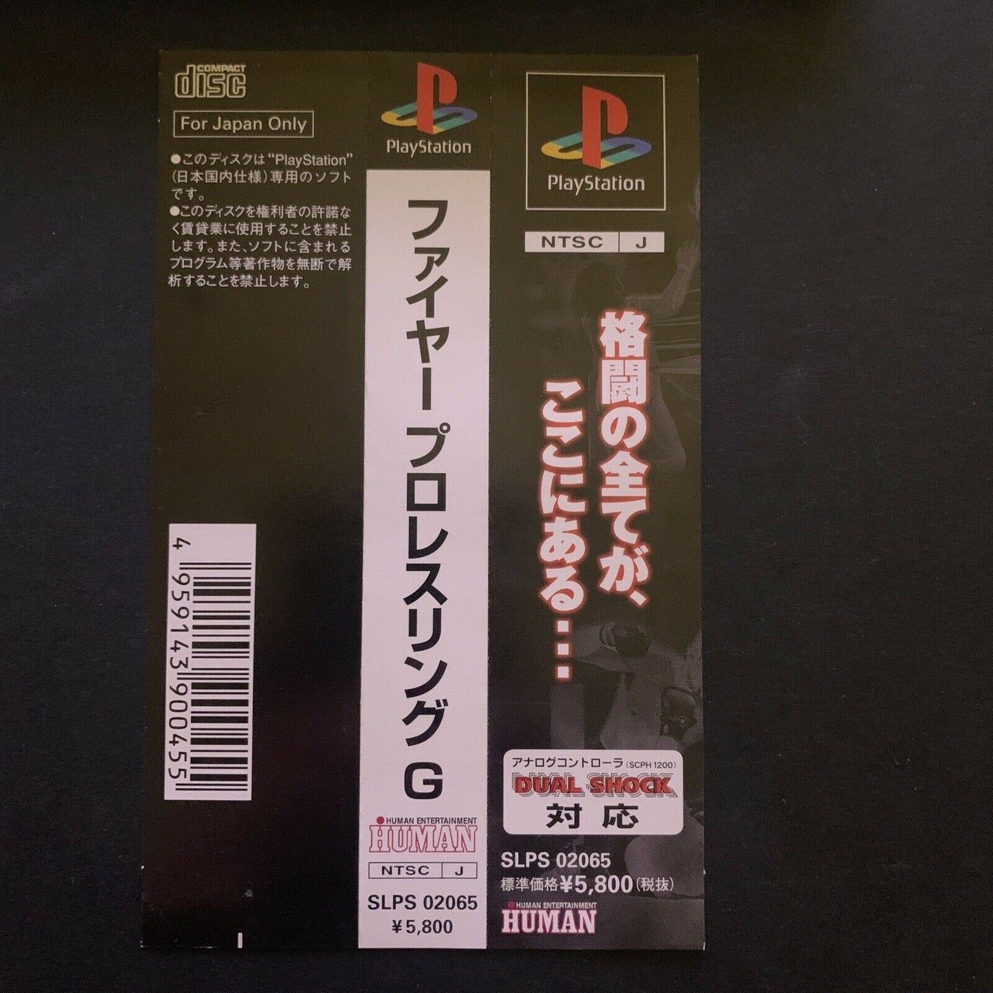 Fire Pro Wrestling G - Playstation PS1 NTSC-J Japan Wrestling Game