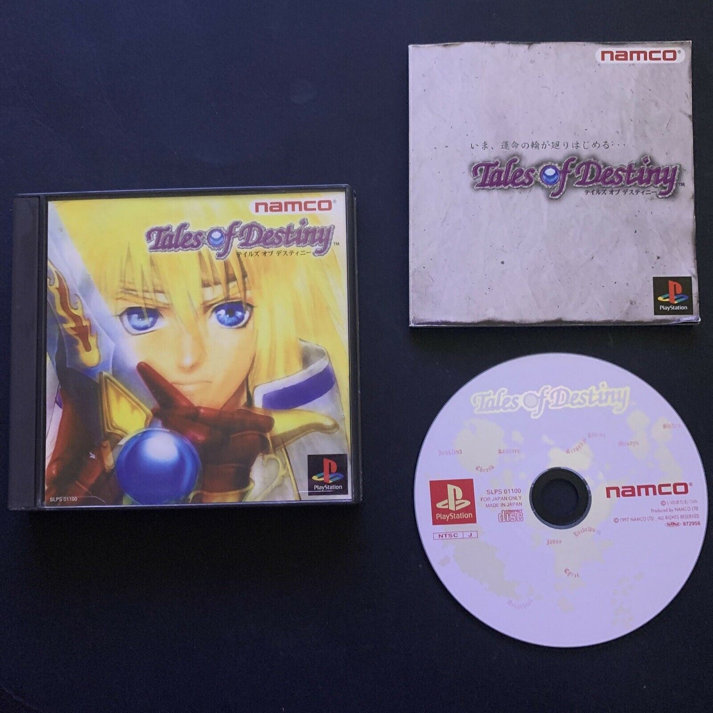 Tales Of Destiny - Sony Playstation PS1 NTSC-J Japan NAMCO RPG 1997 Game