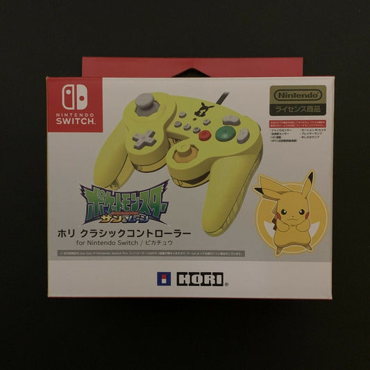 Official Pokemon Pikachu HORI Classic Controller for Nintendo Switch NSW-109
