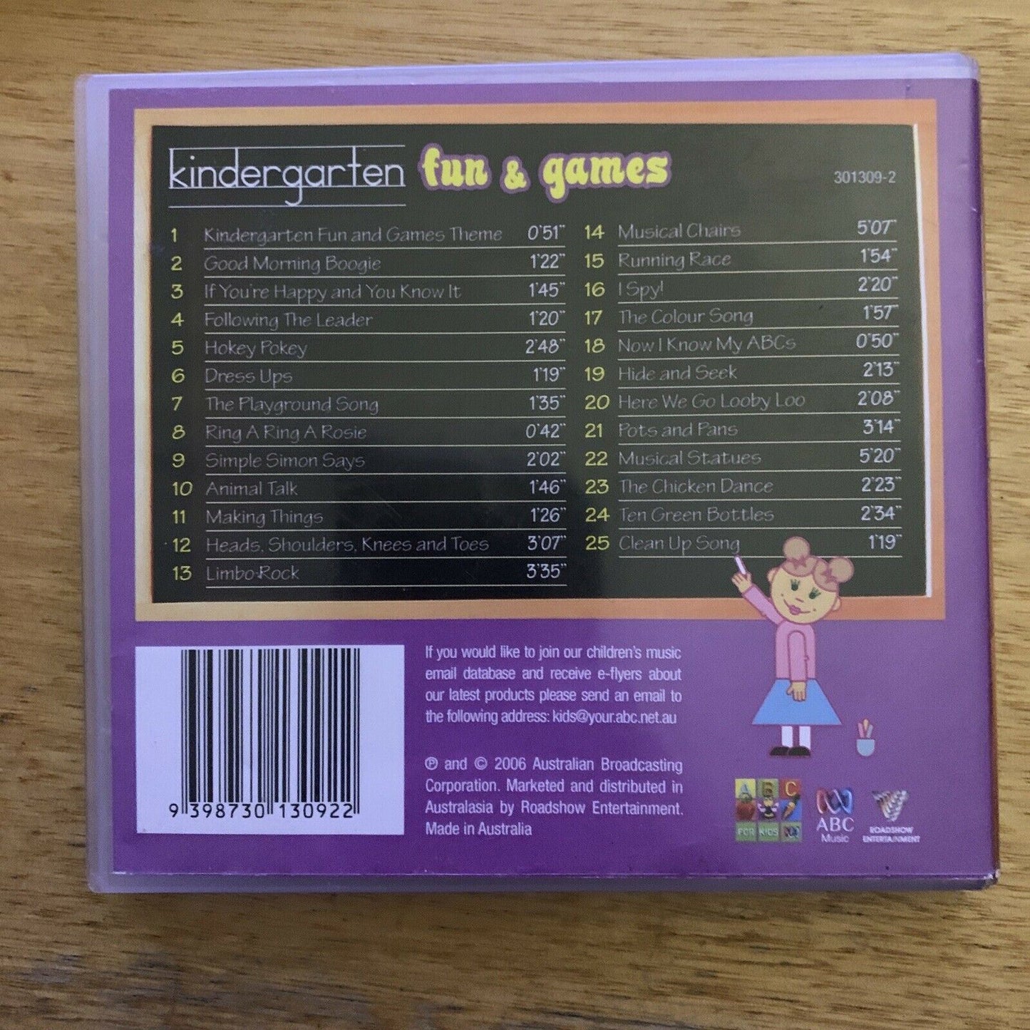 ABC For Kids - Kindergarten Fun & Games (CD) Album - RARE!