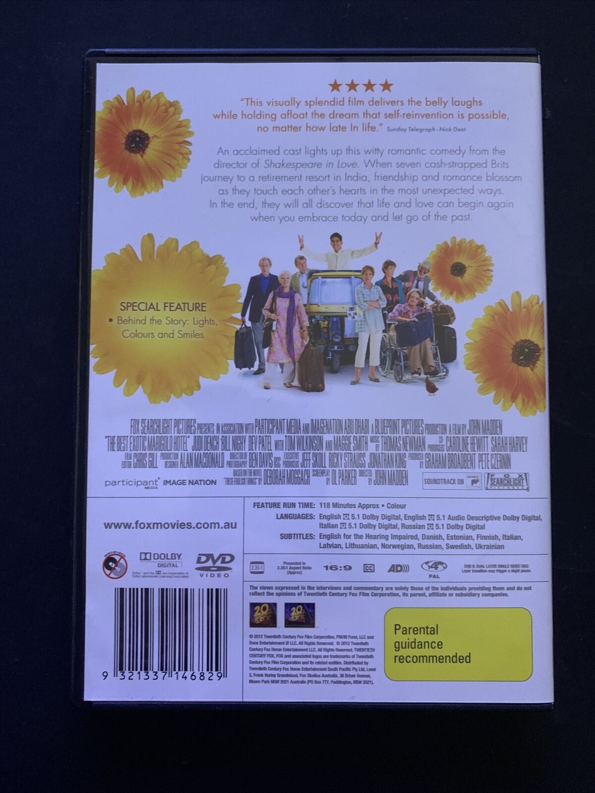 The Best Exotic Marigold Hotel (DVD, 2011) Judi Dench, Tom Wilkinson. Region 4&2