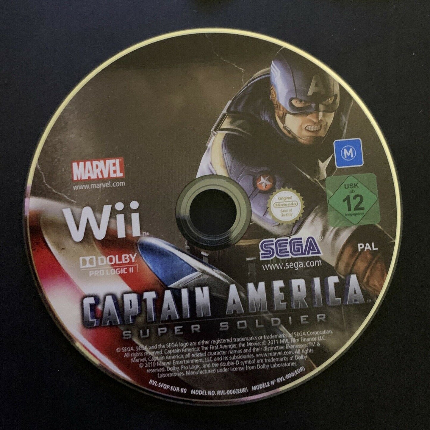 Captain America: Super Soldier - Nintendo Wii PAL Game Complete Manual & Case