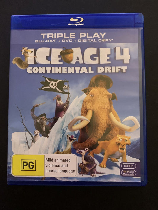 Ice Age 4 - Continental Drift (Blu-ray & DVD, 2012) Region B & 4