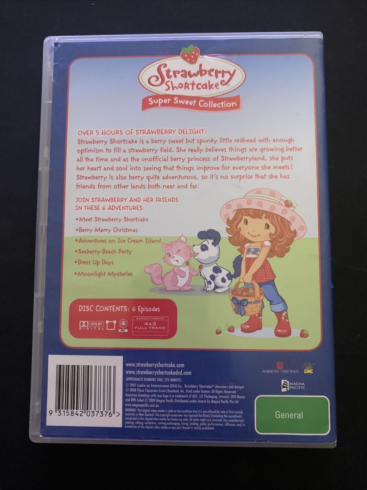 Strawberry Shortcake - Super Sweet Collection (DVD, 6-Disc, 2009) Region 4