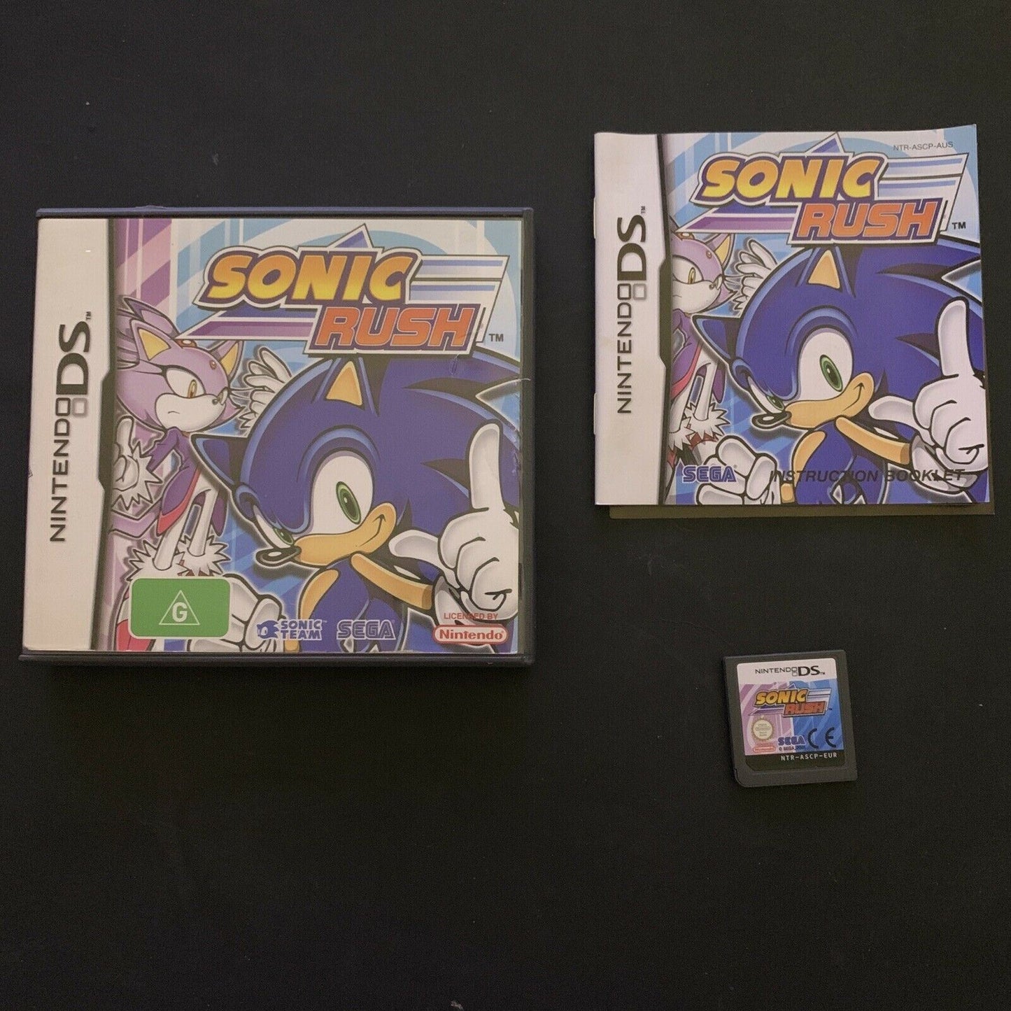 Sonic Rush - Nintendo DS Game with Manual