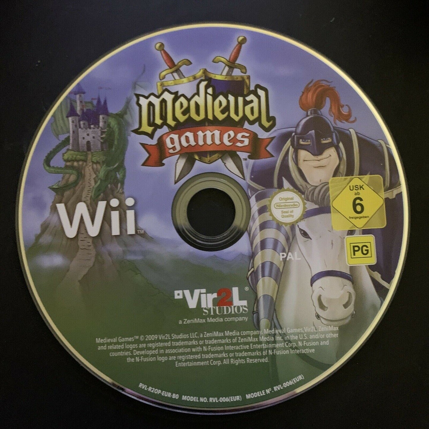 Medieval Games - Nintendo Wii PAL Game with Manual
