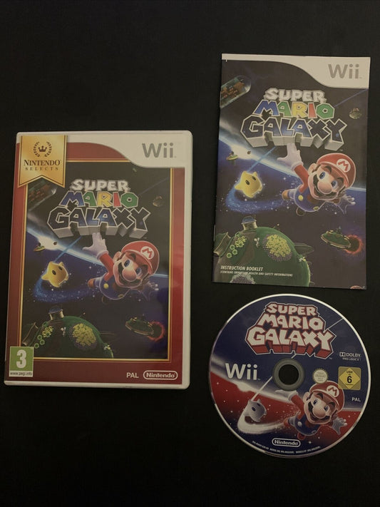 Super Mario Galaxy - Nintendo Wii PAL Game with Manual