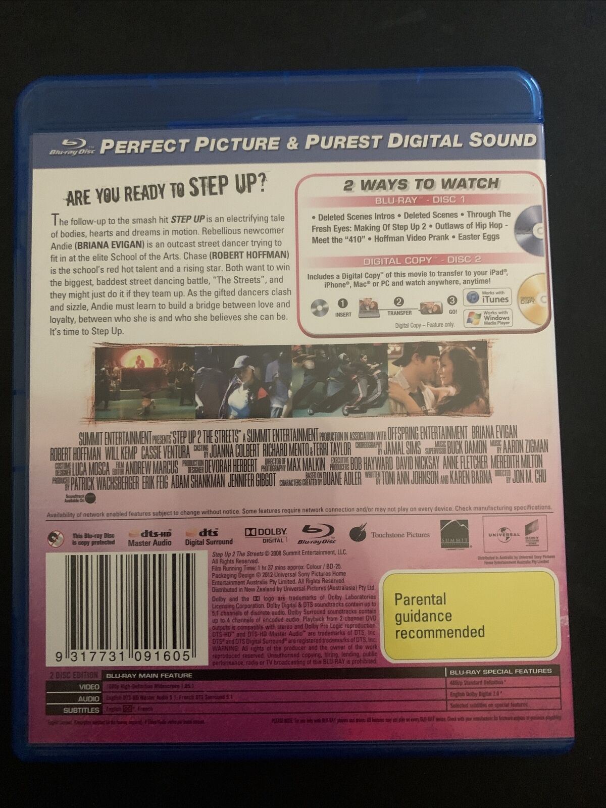 Step Up 2 - The Streets (Blu-ray, 2008) Robert Hoffman, Briana Evigan, Cassie Ve