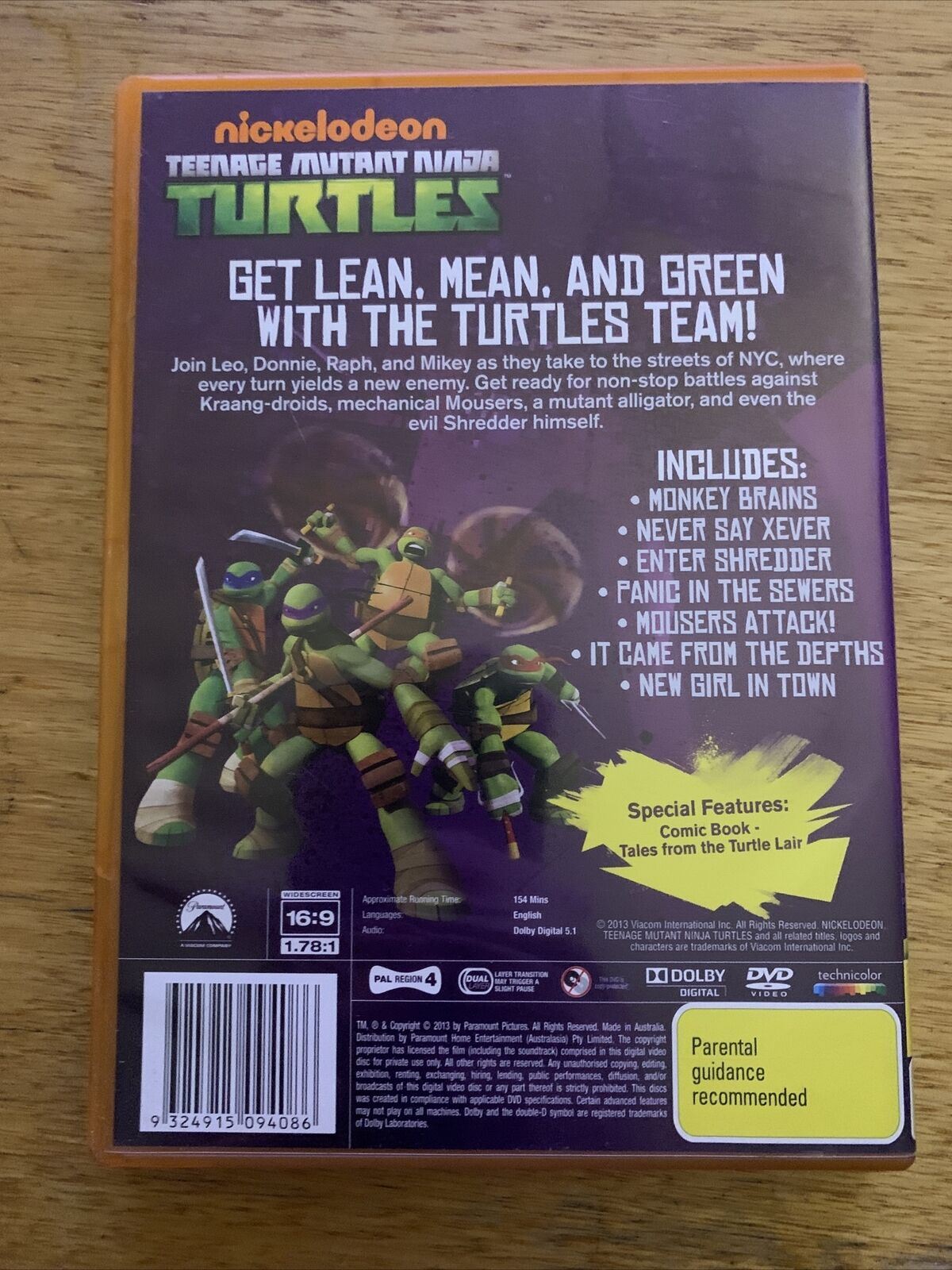 Teenage Mutant Ninja Turtles - Enter Shredder (DVD) Region 4&2