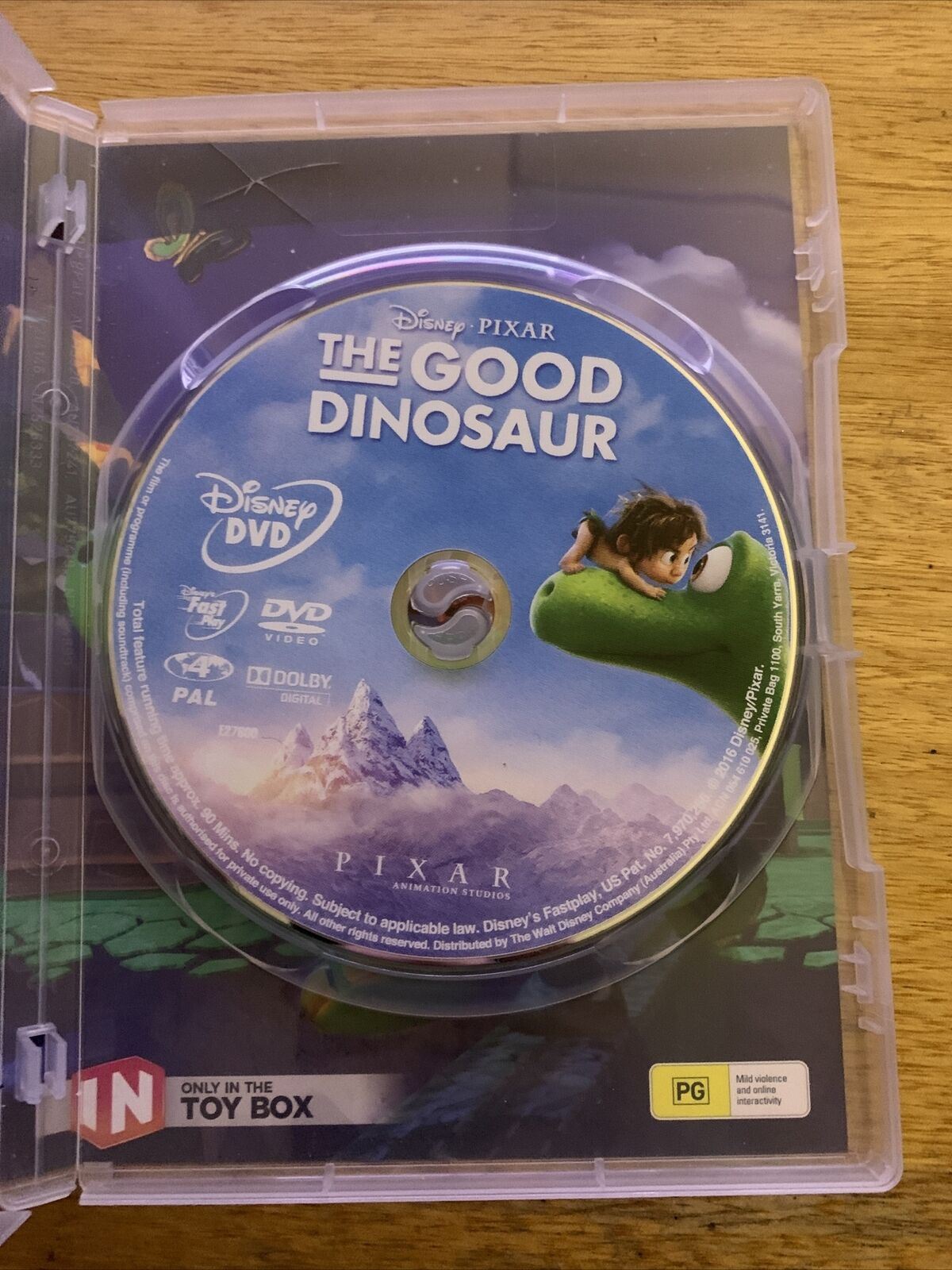 The Good Dinosaur DVD 2015 Disney Pixar Film. Region 4 2