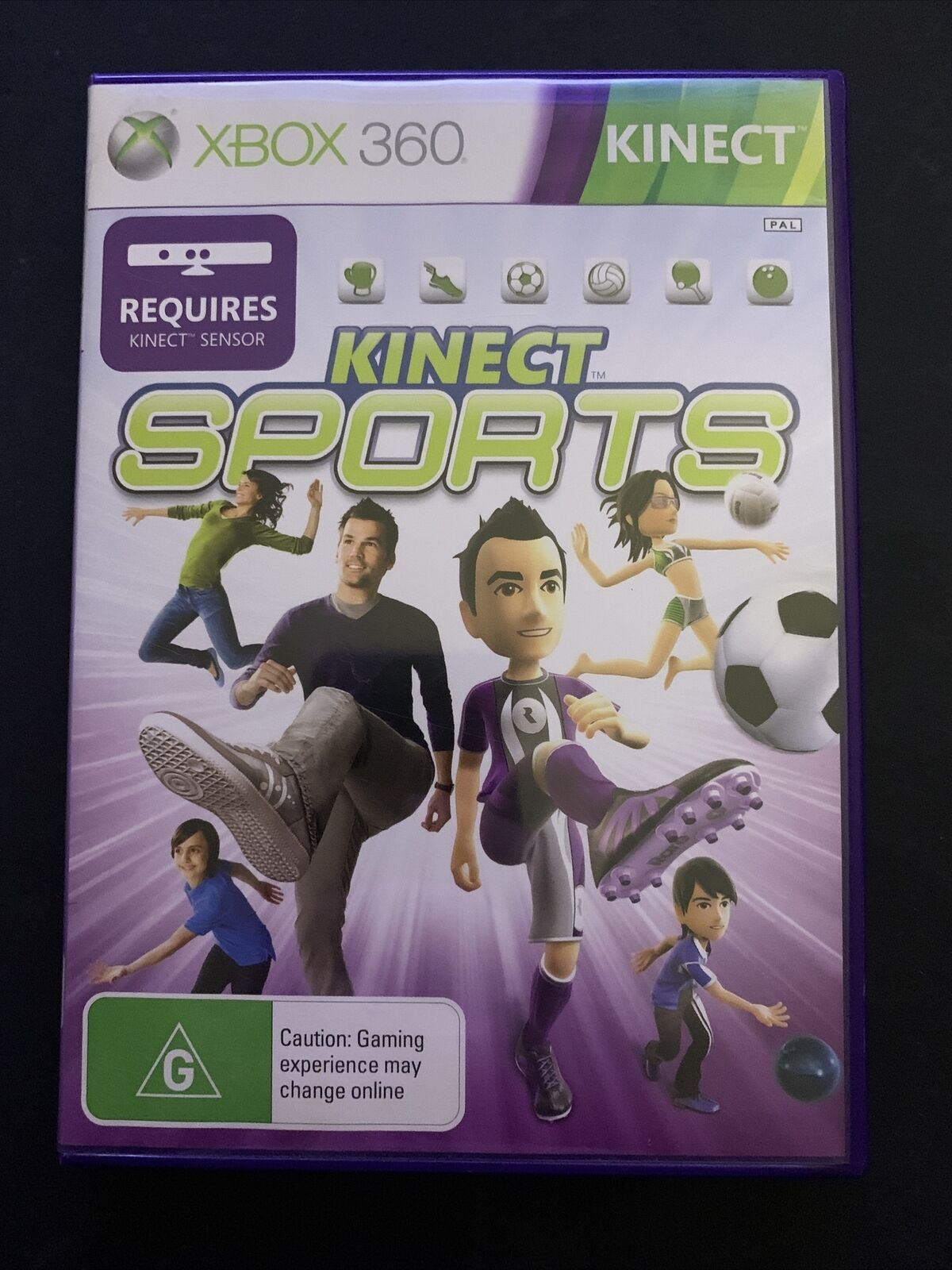 Kinect Sports - Microsoft Xbox 360 PAL Game - Soccer, Volleyball, Table Tennis