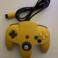 Genuine Nintendo 64 Controller Yellow NUS-005 Tested & Working. Joystick v good