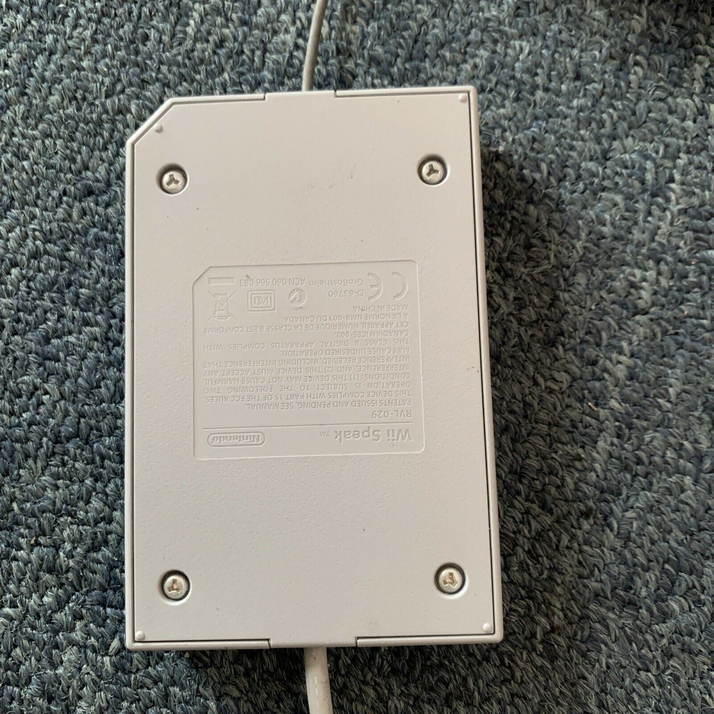 Genuine Wii Speak USB Microphone for Nintendo Wii Console RVL-029