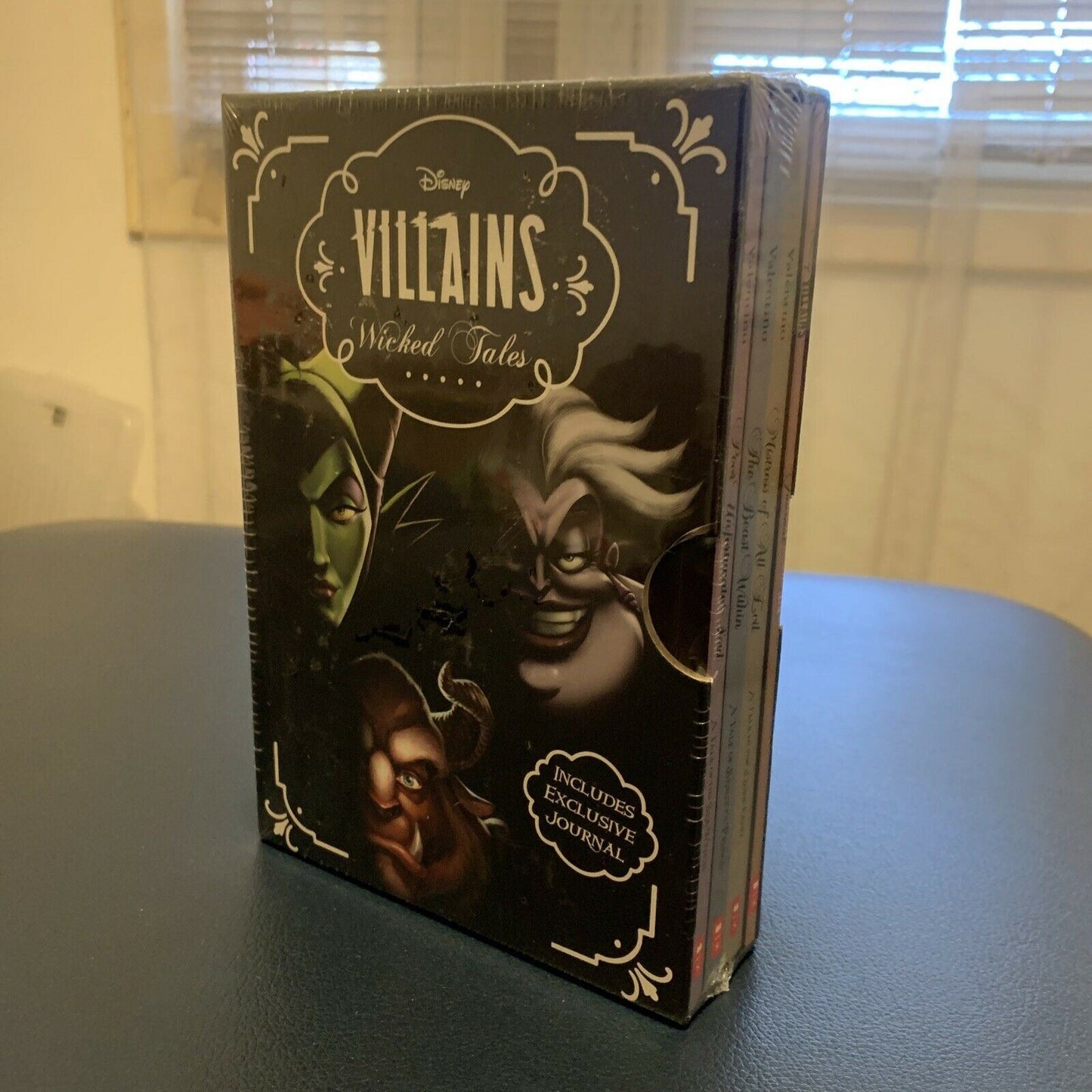 *New Sealed* DISNEY Villains Wicked Tales Boxed Set, Books 1-3 and Journal