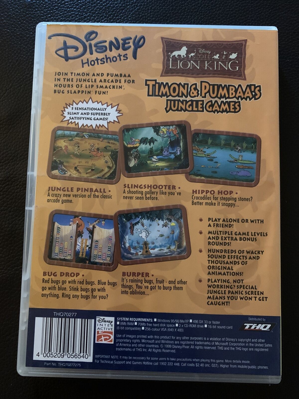 Disney Timon & Pumbaa's Jungle Games - PC Windows Game