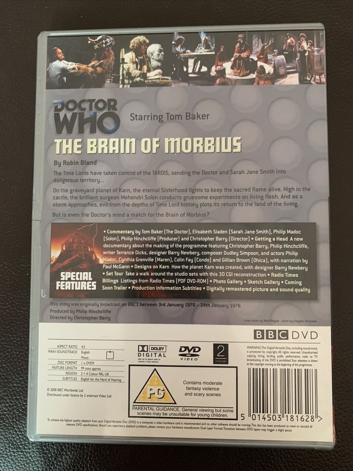 Doctor Who - The Brain of Morbius (DVD, 1976) Tom Baker. Region 4&2