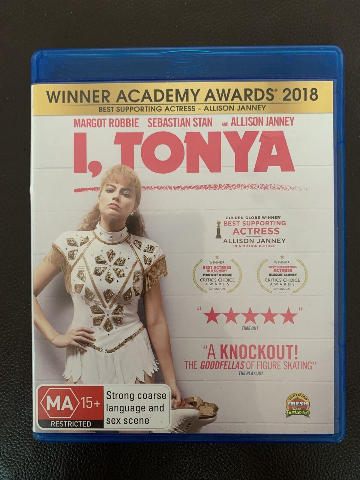 I, Tonya (Blu-ray, 2017) Margot Robbie, Sebastian Stan, Allison Janney. Region B