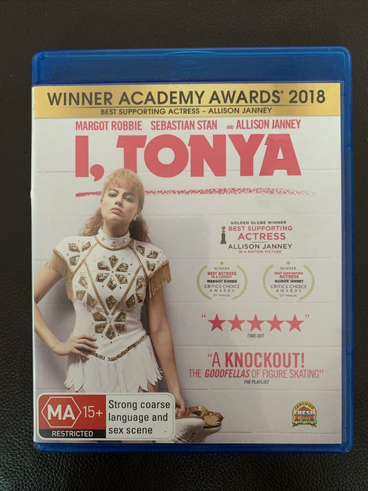 I, Tonya (Blu-ray, 2017) Margot Robbie, Sebastian Stan, Allison Janney. Region B