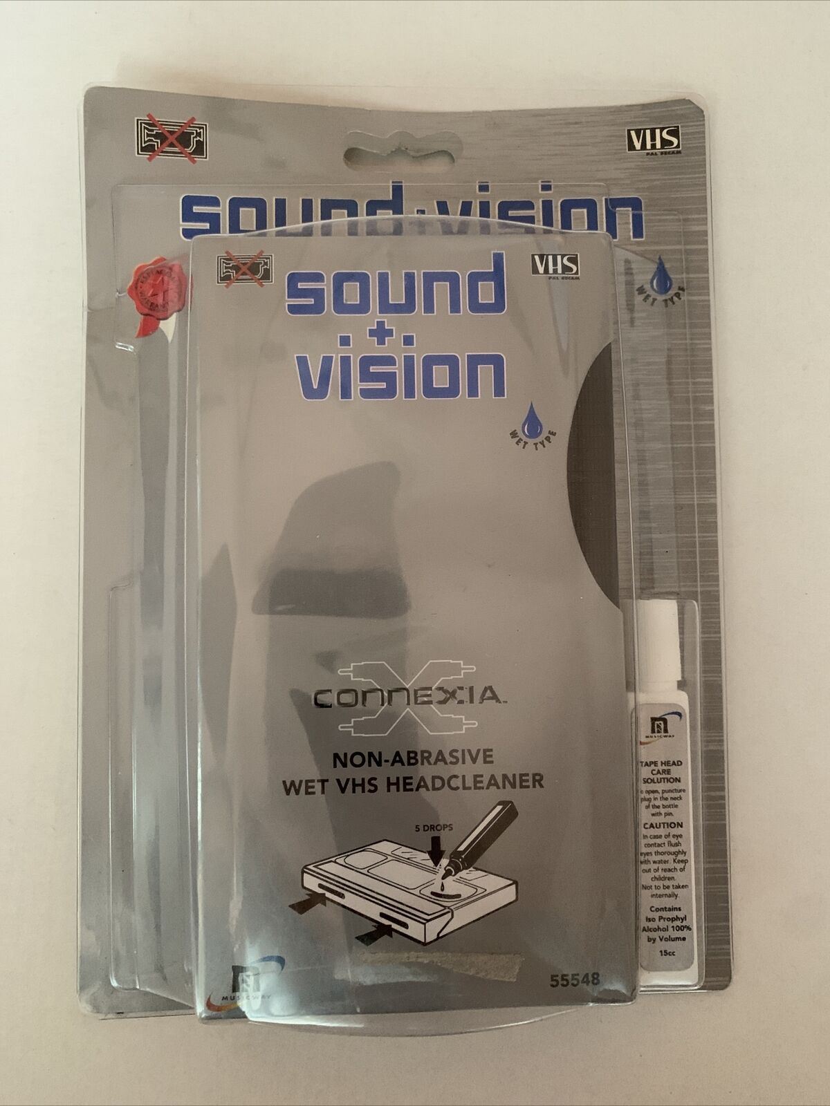 Connexia Sound+Vision Non-Abrasive Wet VHS Head Cleaner