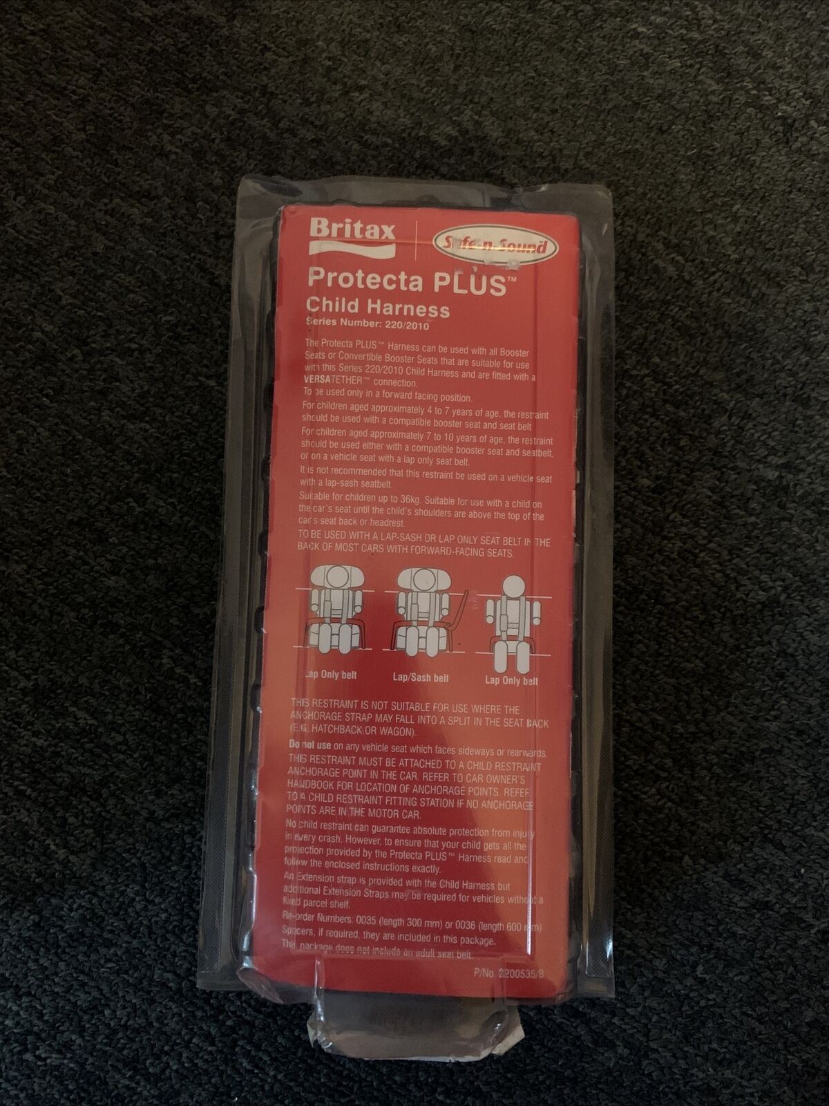 Britax protecta shop plus harness