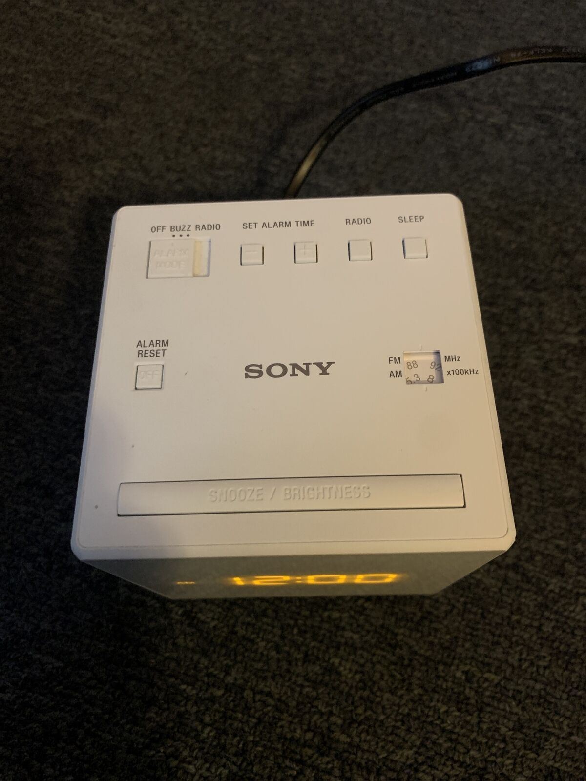Sony ICF-C1 Dual Alarm Clock Radio - White
