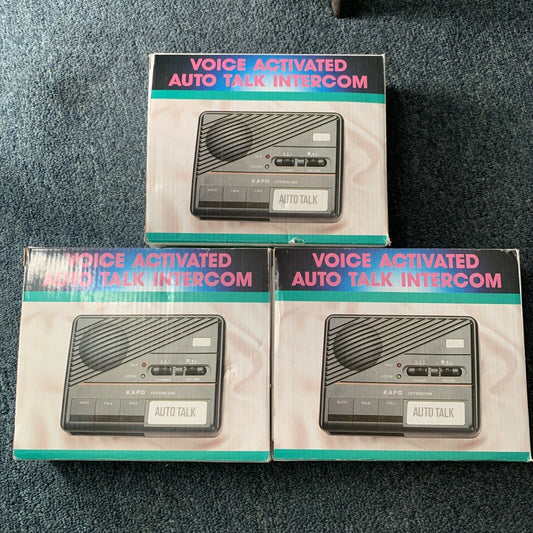 3x Vintage Voice Activated Auto Talk Intercom