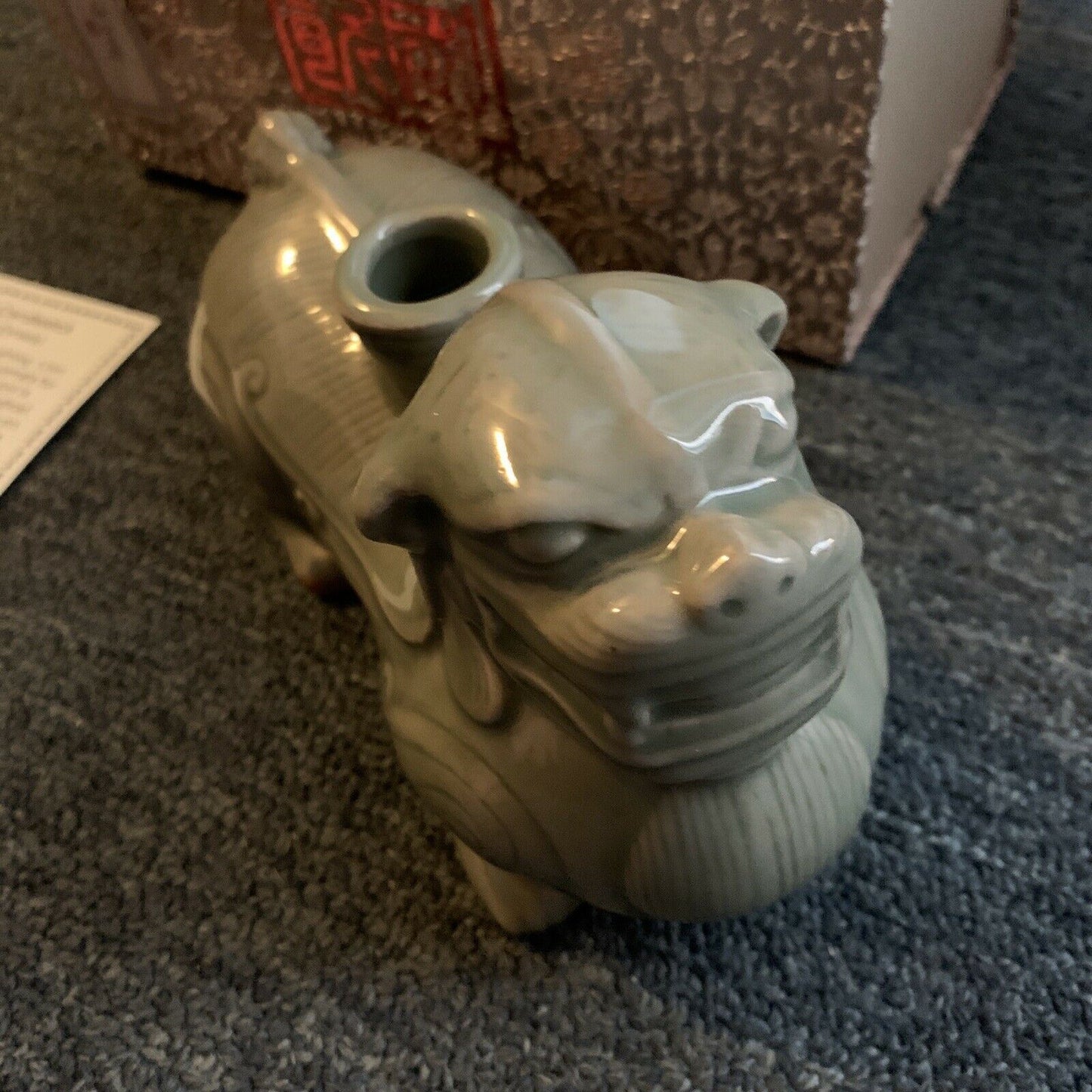 Chinese Lion-Shaped Candlestick Holder