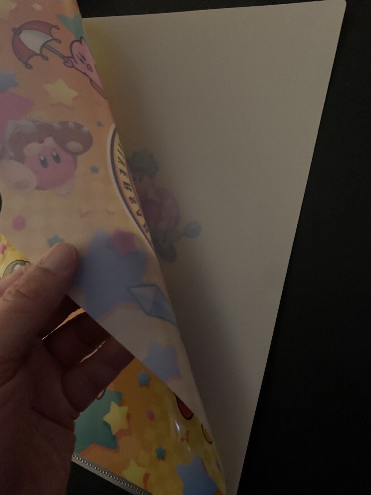 Official Nintendo Kirby 20th Anniversary File Folder Cover