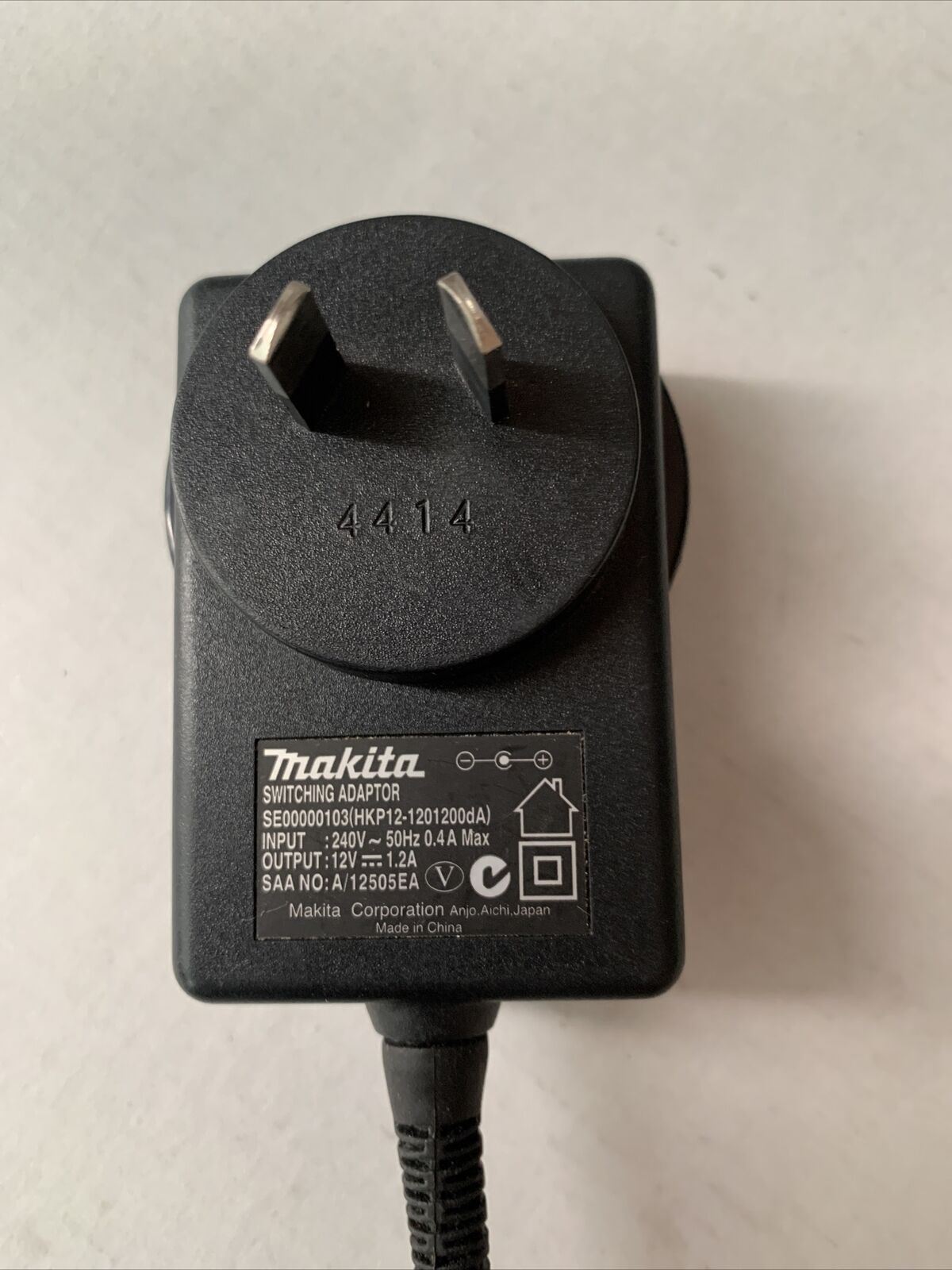 Makita Switching Adapter SE00000103 (HKP12-1201200dA) 12v 1.2a Power Supply