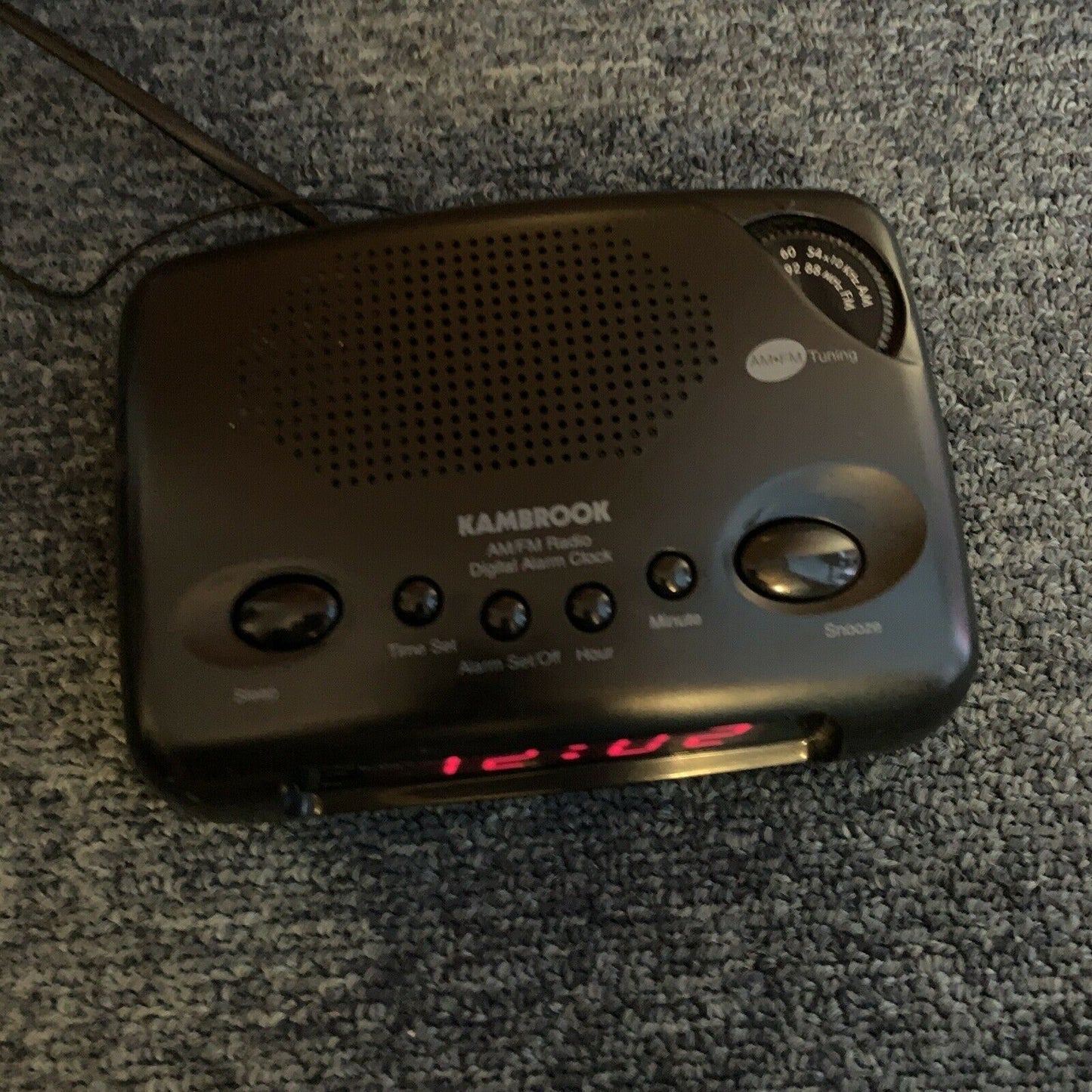 Vintage Kambrook Alarm Clock Radio KCR10 AM/FM Radio Snooze Function