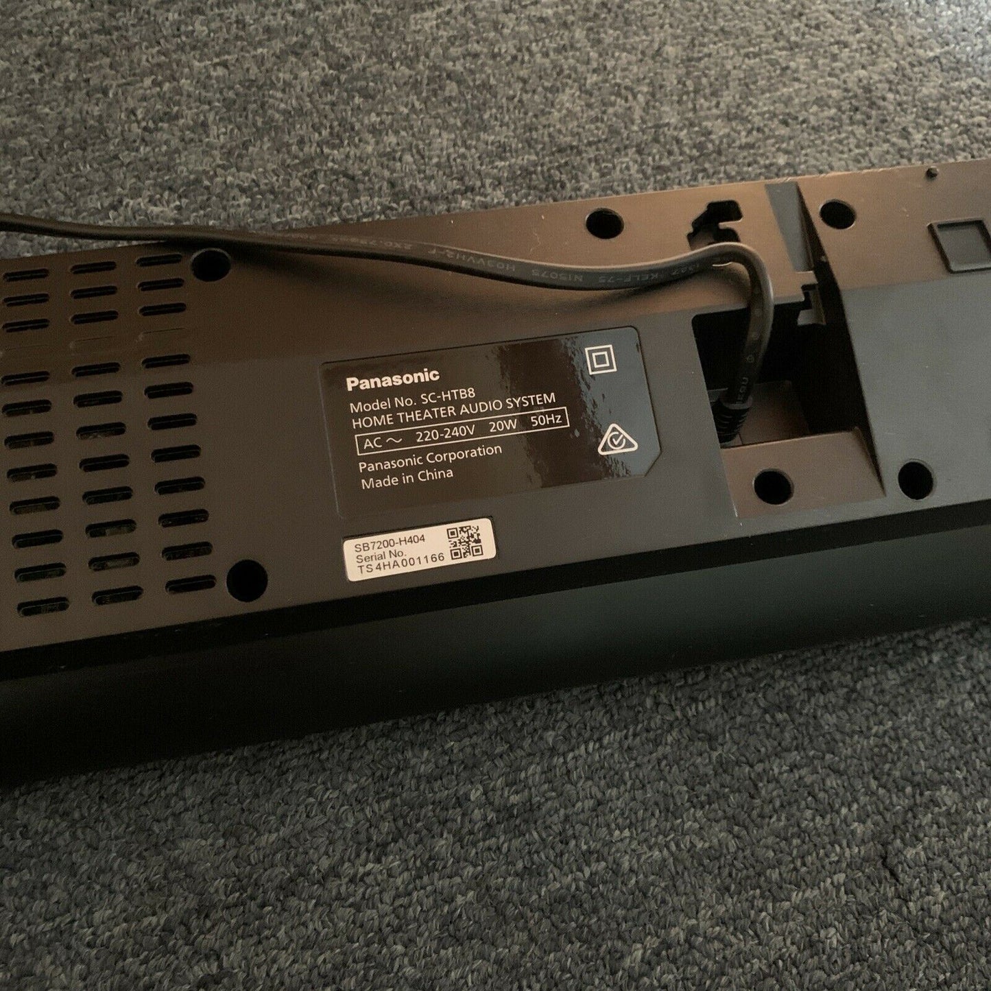 Panasonic SC-HTB8 80W Channels Wireless Bluetooth Optical Sound Bar 75cm long