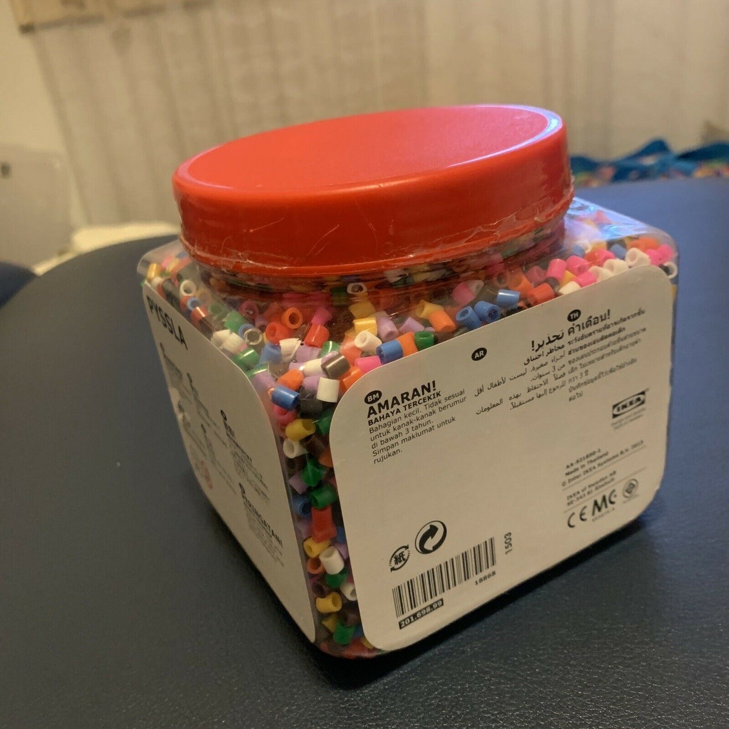 Ikea PYSSLA Beads Mixed Colour 600g